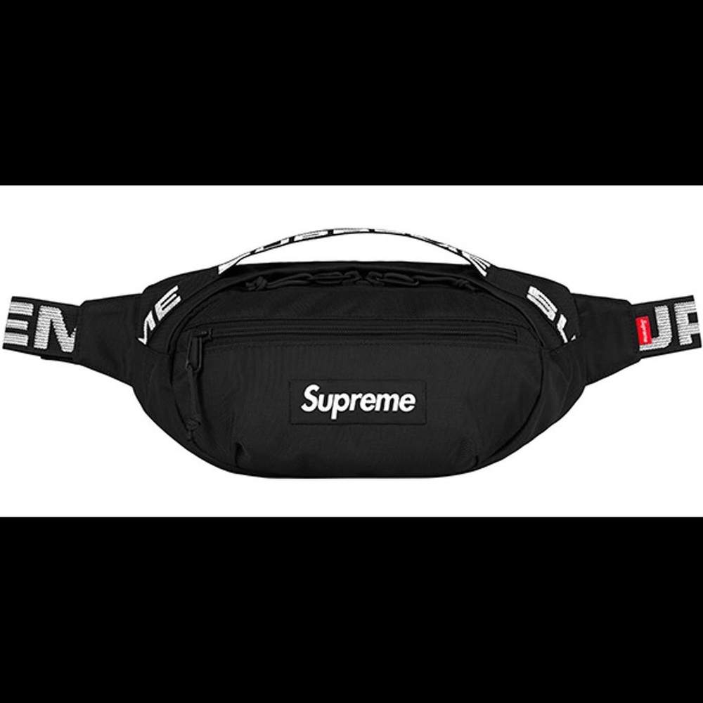 Supreme Waist Bag SS18 - Black - 100% Authentic